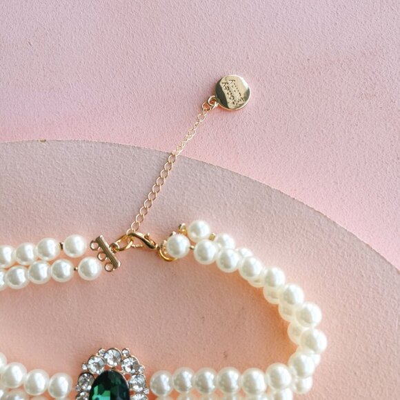 Pet Double Layered Green Necklace For Dogs Cats - Picture 4 of 5